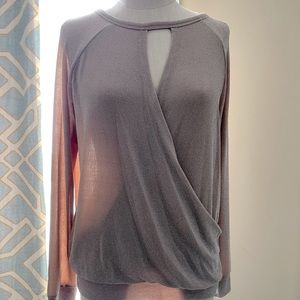 Rachel Rachel Roy Sparkle Sweater L dressy top